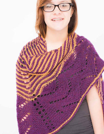 Royal Arches Shawl Wrap Knitting Pattern