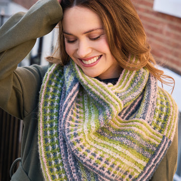 Lampas Snood in Rowan Fine Tweed Haze PDF
