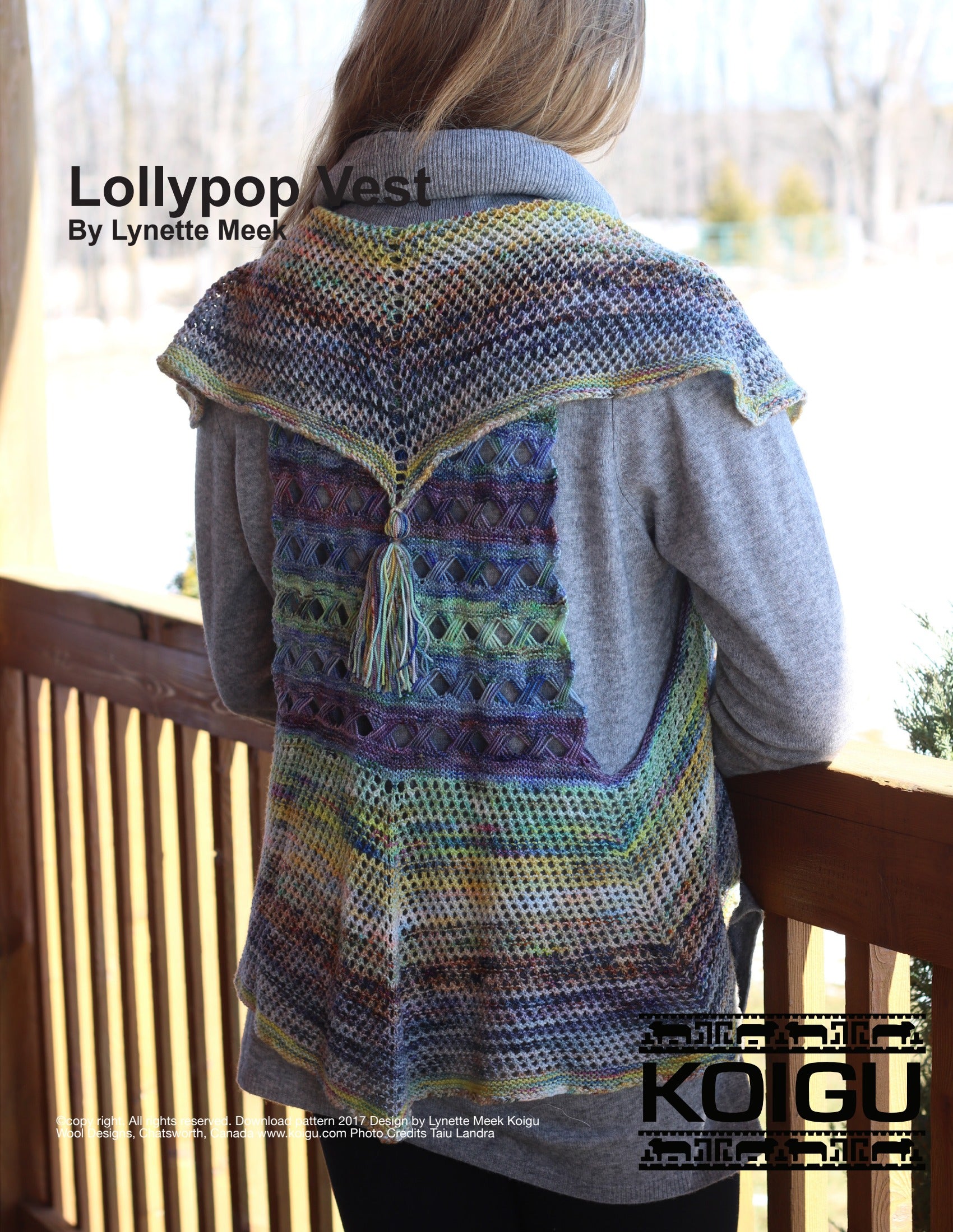 Koigu Lollypop Vest Knitting Pattern