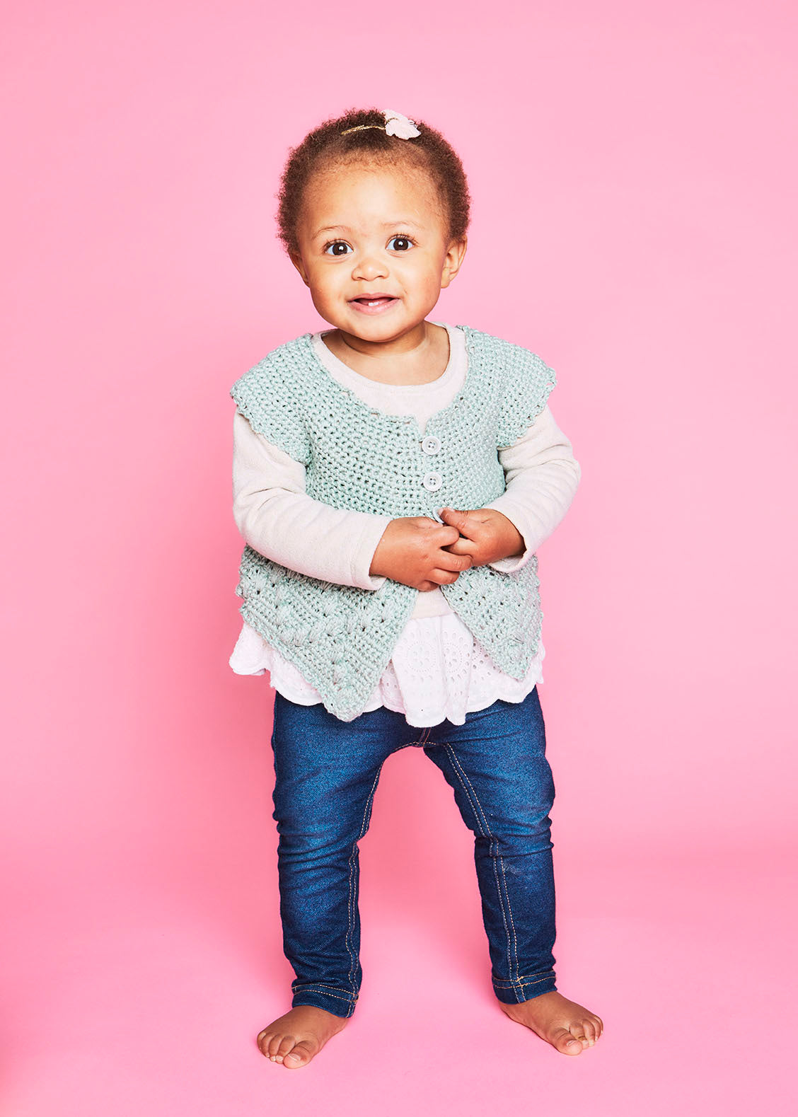 Paintbox Yarns Morning Dew Cardigan Crochet Pattern