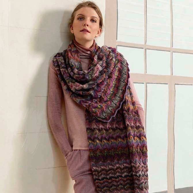 Lang PTO30-07 Stole Wrap Knitting Pattern