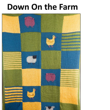 Down on the Farm Blanket Knitting Pattern