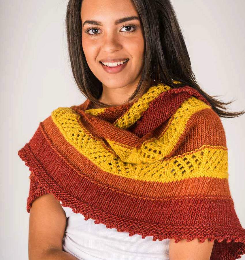 Medina Shawl Wrap Knitting Pattern