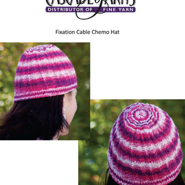 Cabled Chemo Cap Hat Knitting Pattern