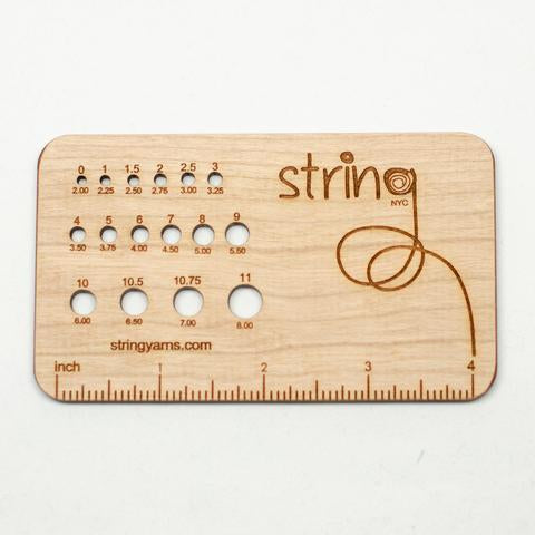 String Needle Gauge w/ Ruler