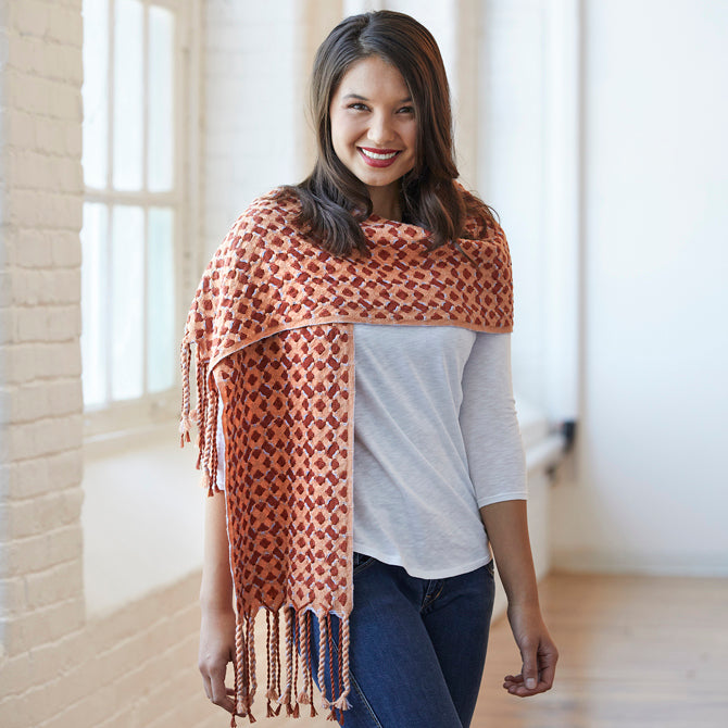 Valley Yarns #145 Pucker Up Scarf