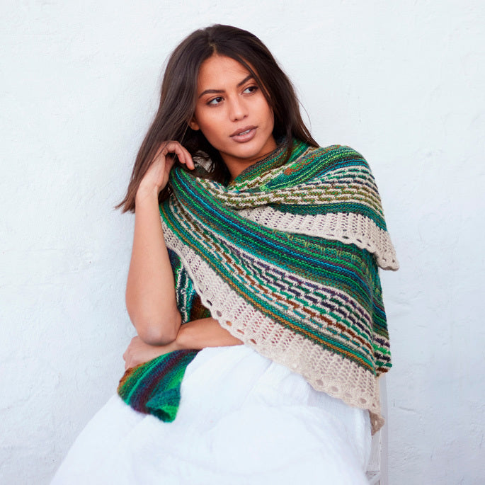 Lana Grossa Shawl Wrap Knitting Pattern