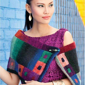 Noro Intarsia Capelet Knitting Pattern