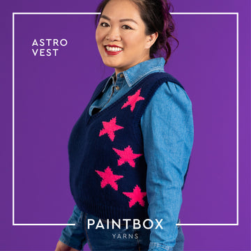 Paintbox Yarns Astro Vest Slipover Knitting Pattern