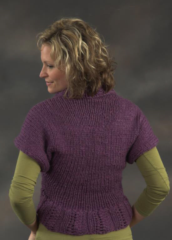 Ribbed Shrug Bolero Knitting Pattern