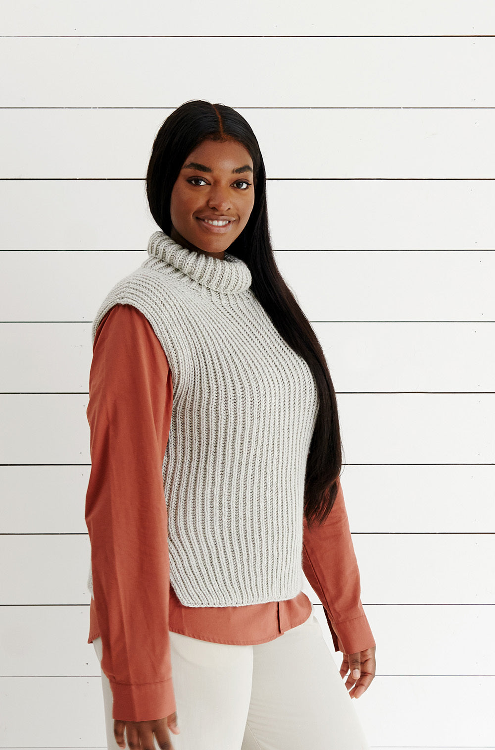 Debbie Bliss Ribbed Sleeveless Top Knitting Pattern