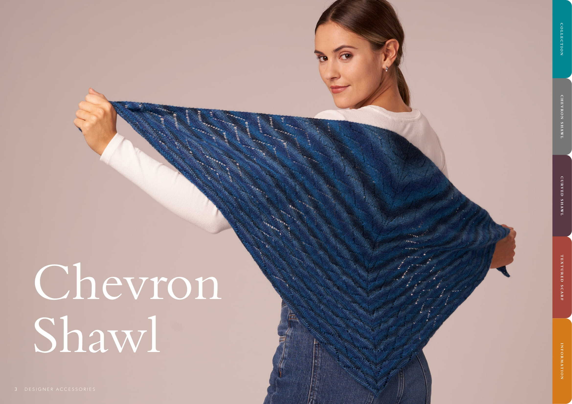 Designer Accessories Scarf Knitting Pattern