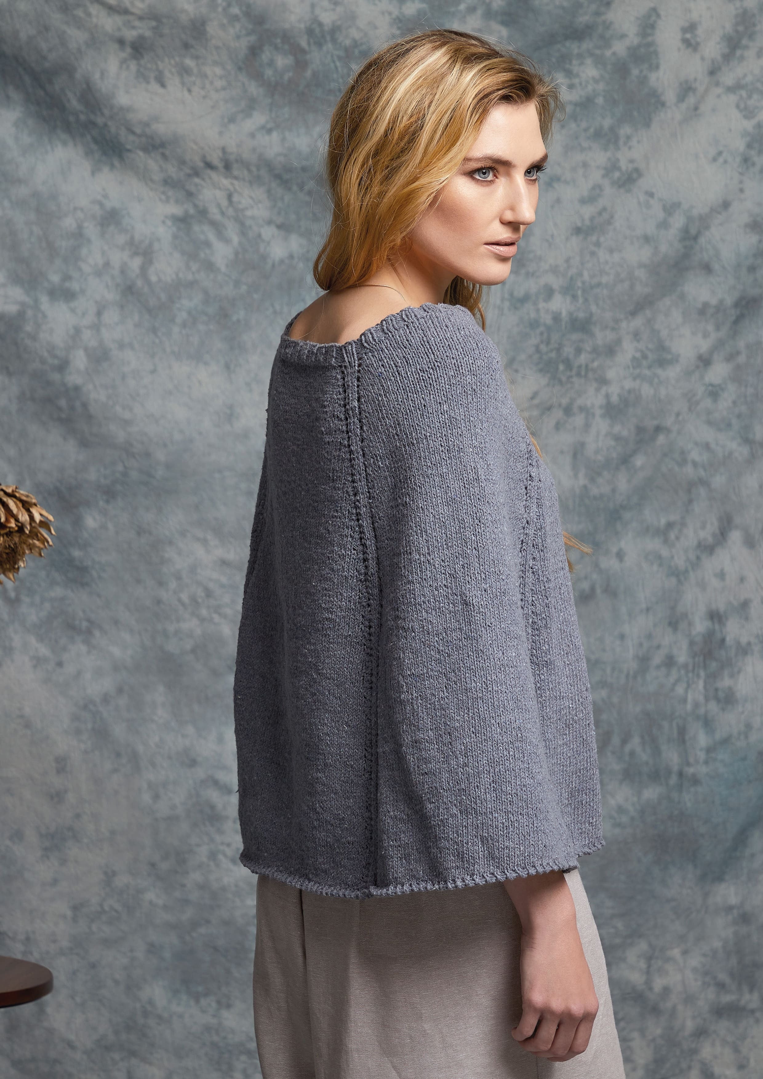 Rowan Eggplant Cape Knitting Pattern