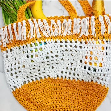 Crochet Boho Grocery Bag