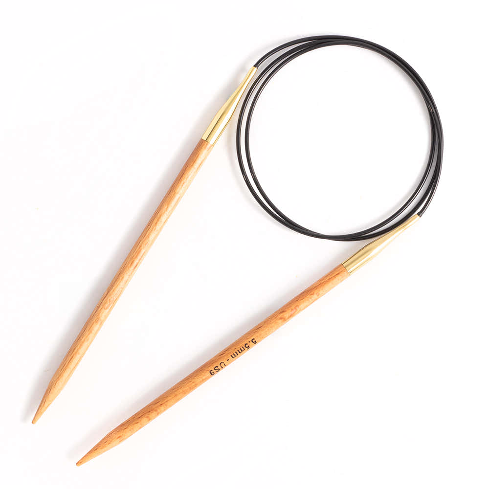 KnitPro Basix Beech Fixed Circular Needles 32"