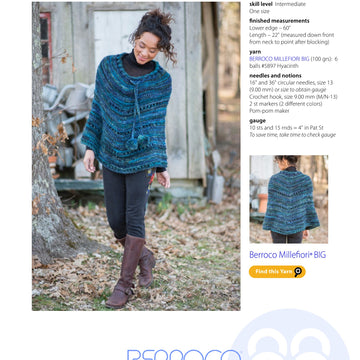 Berroco Biyu Cape Knitting Pattern