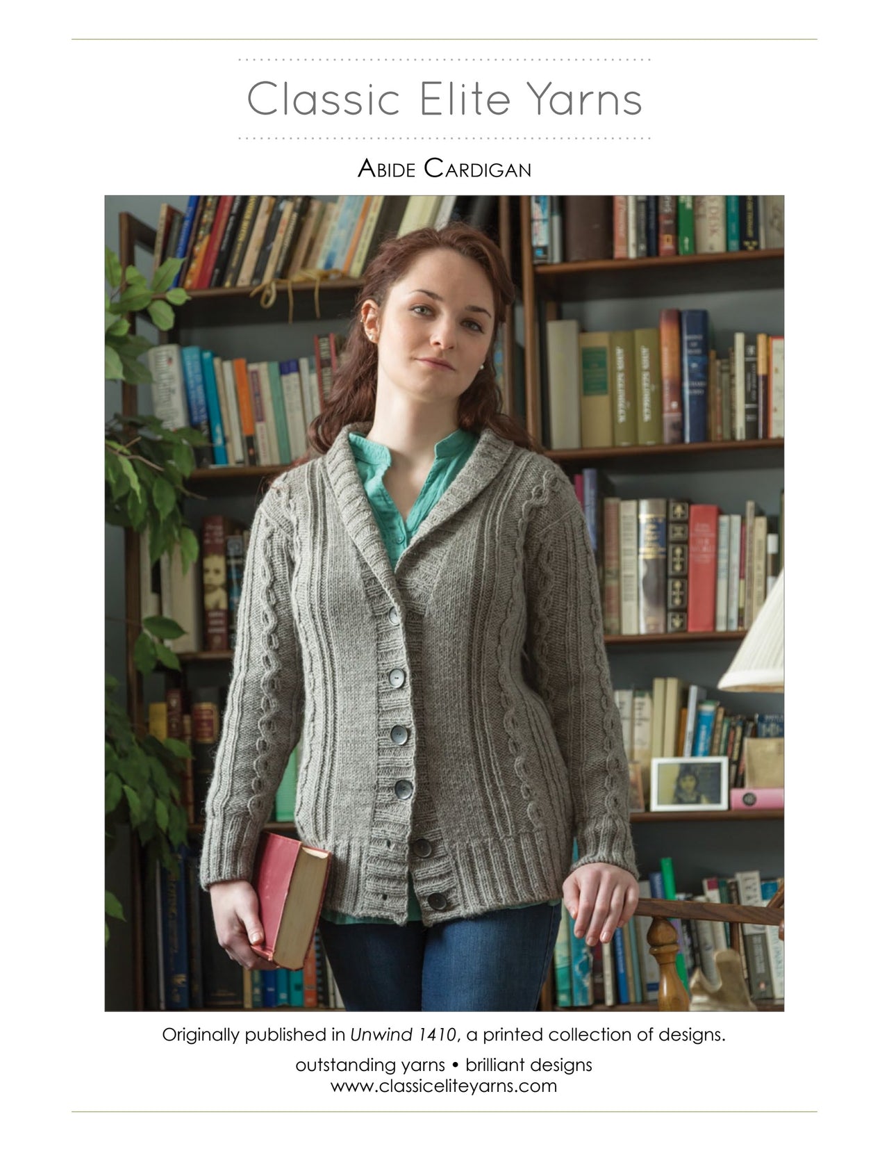 Classic Elite Yarns Abide Cardigan Knitting Pattern