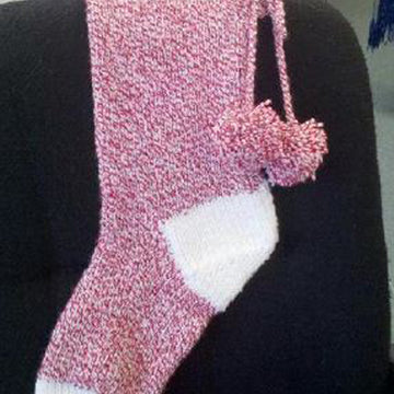 Christmas Stocking Socks Knitting Pattern