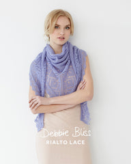 Debbie Bliss Lace Edged Shawl Knitting Pattern