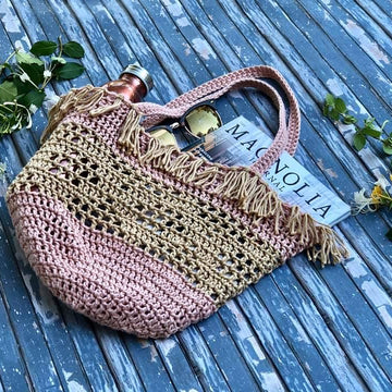 Crochet Boho Grocery Bag