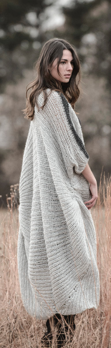 Cold Spring Coccoon Coat Knitting Pattern