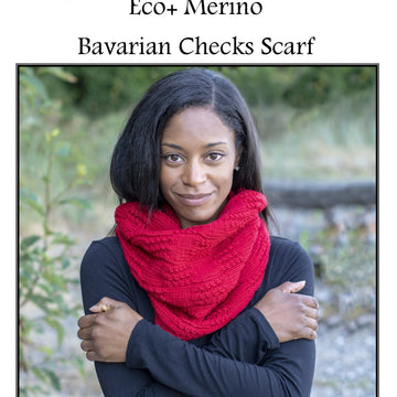 Cascade Yarns A Bavarian Checks Scarf Knitting Pattern