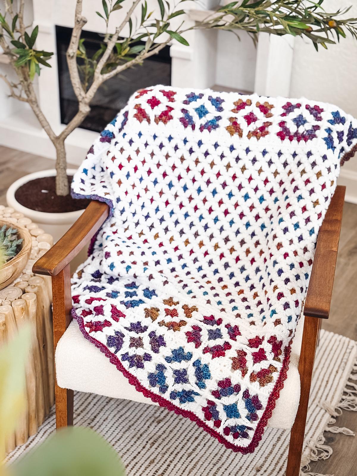 Windowpane Granny Stitch Blanket