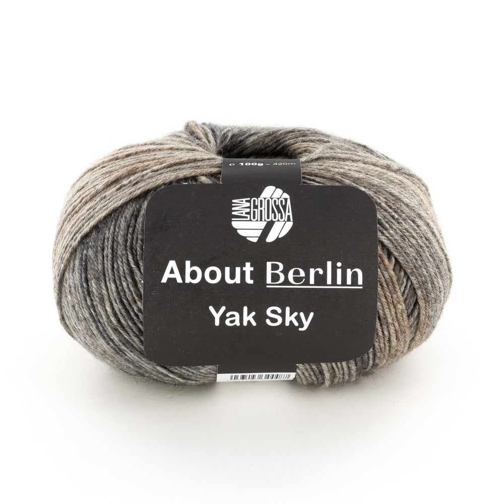Lana Grossa About Berlin Yak Sky Yarn - Wool 4 Ply