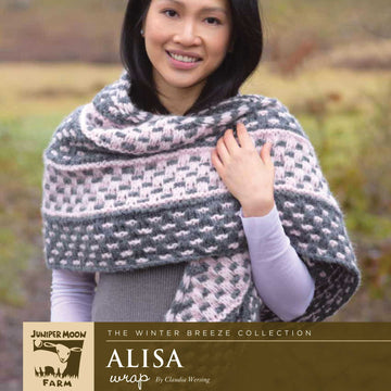 The Winter Breeze Collection - Alisa Wrap in Juniper Moon Farm