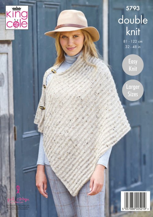 Ladies Ponchos Cape Knitting Pattern