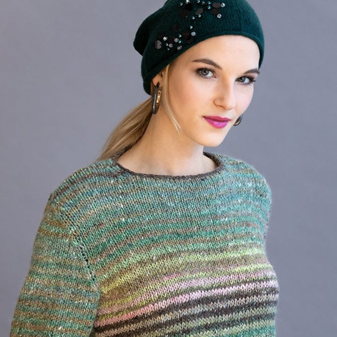Noro 1704 A-Line Pullover Jumper Knitting Pattern