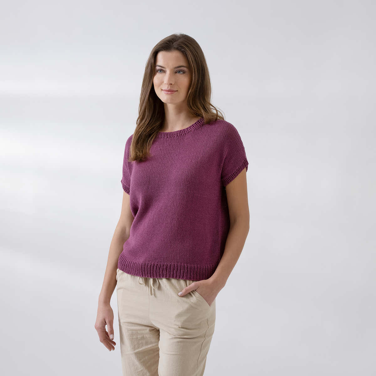 String Beth Tee Jumper Knitting Pattern