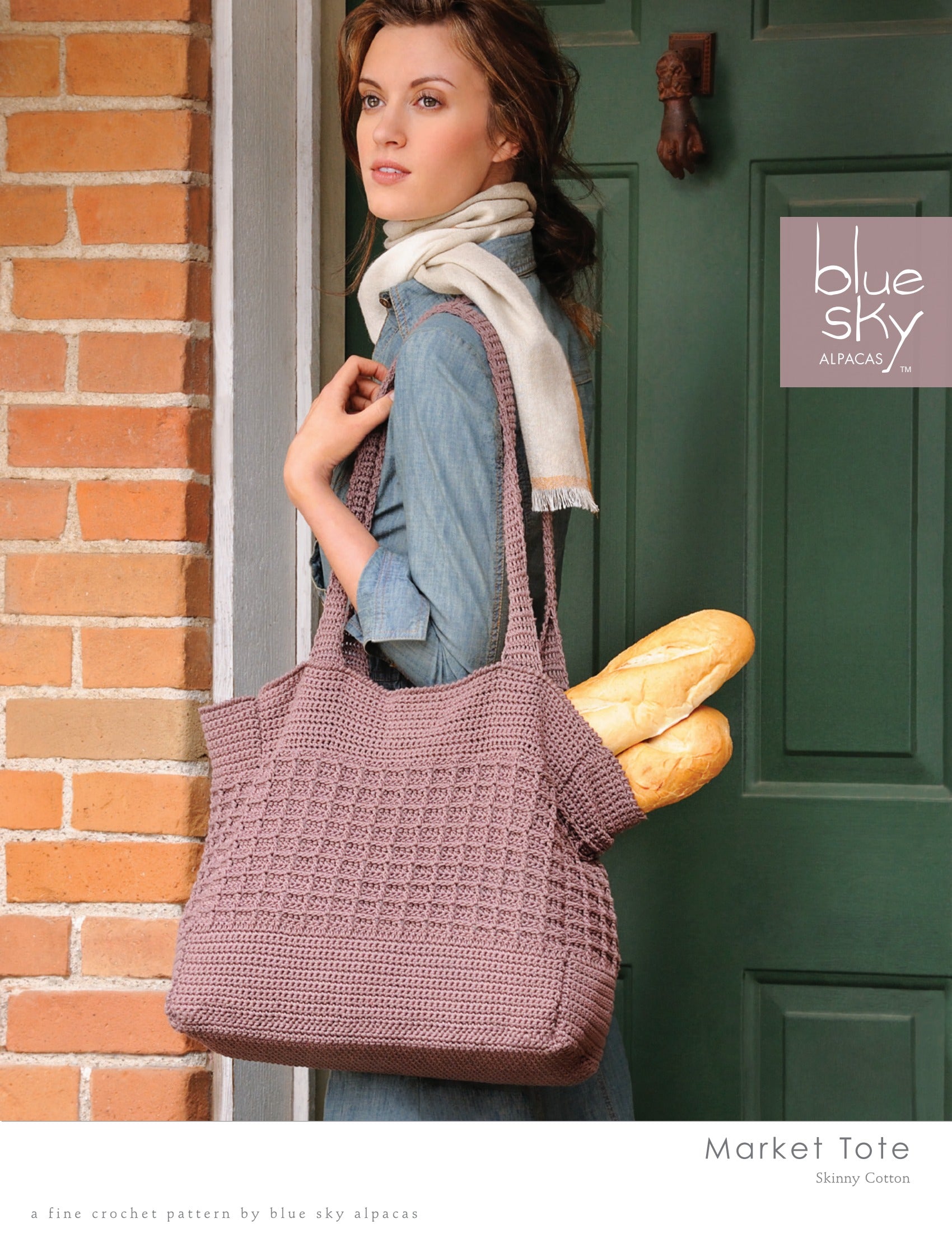 Blue Sky Fibers Market Tote Bag Crochet Pattern