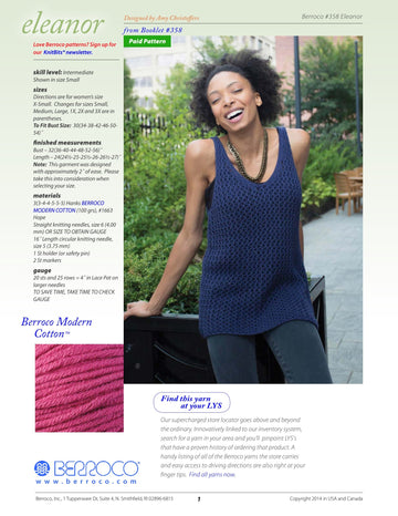 Berroco 358 Eleanor PDF