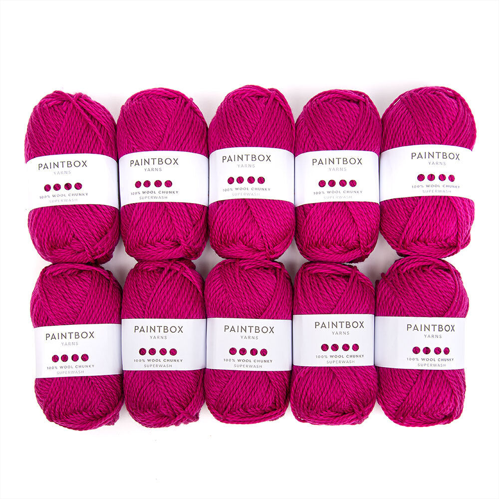 Paintbox Yarns 100% Wool Chunky Superwash 10 Ball Value Pack Yarn