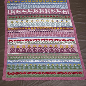 Prinsesse Blanket in Viking of Norway Alpaca Storm PDF