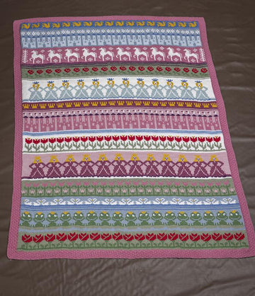 Prinsesse Blanket in Viking of Norway Alpaca Storm PDF