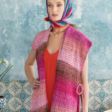 Side Tie Ruana in Noro Geshi - 16764 - PDF