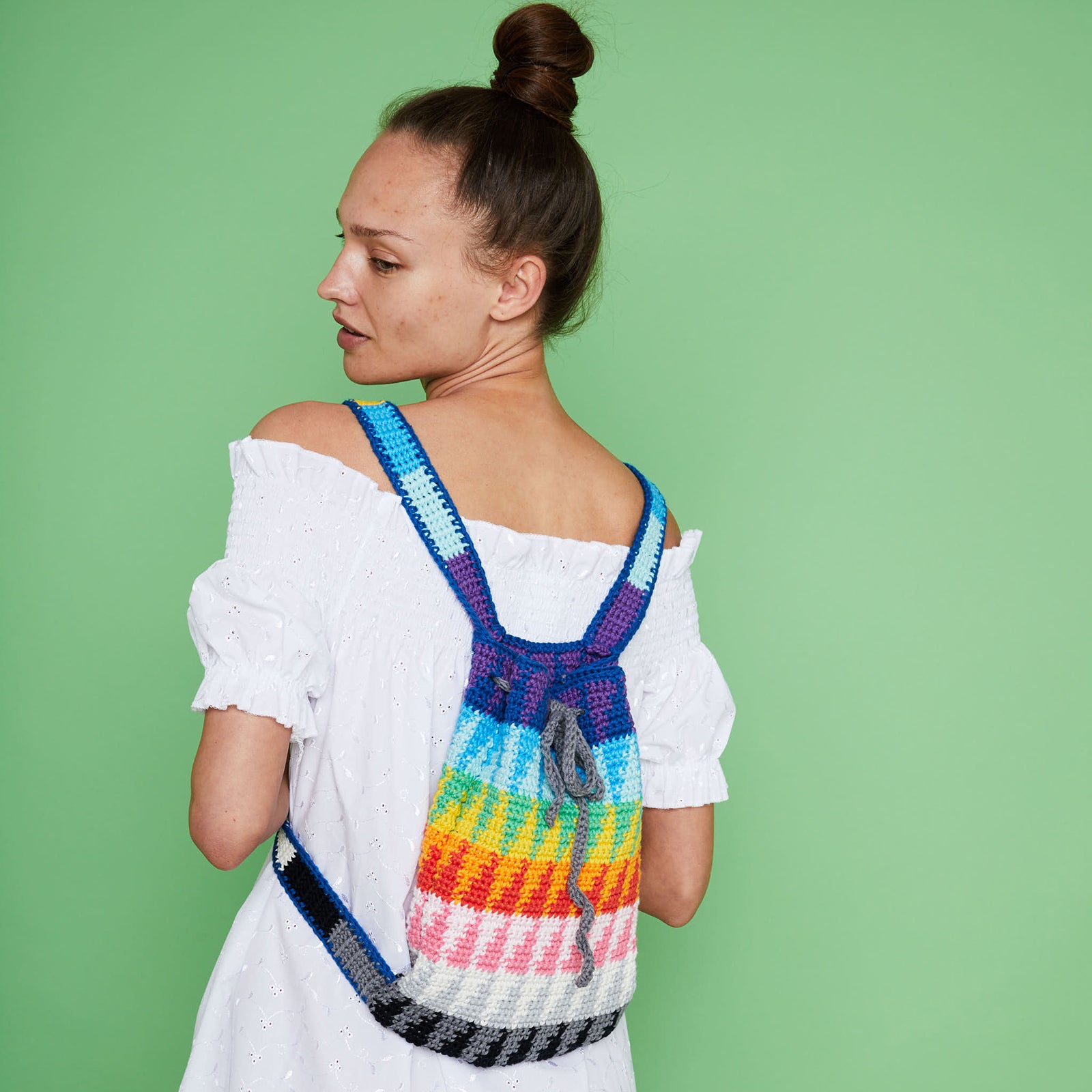 Paintbox Yarns Graphic Backpack Crochet Pattern