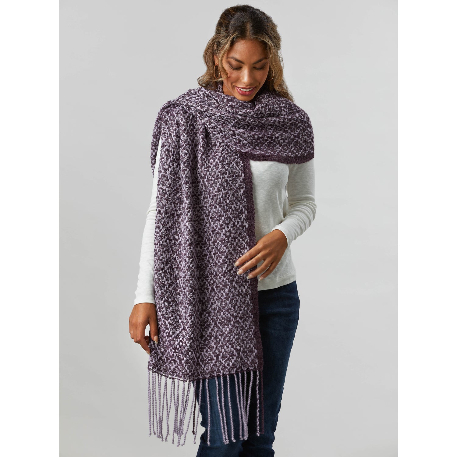 Valley Yarns #248 Diamonds and Roses Shawl