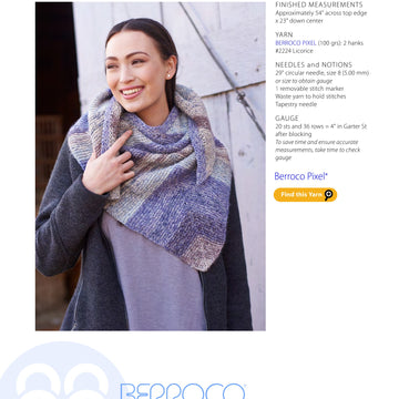 Berroco Vendeval Wrap Knitting Pattern
