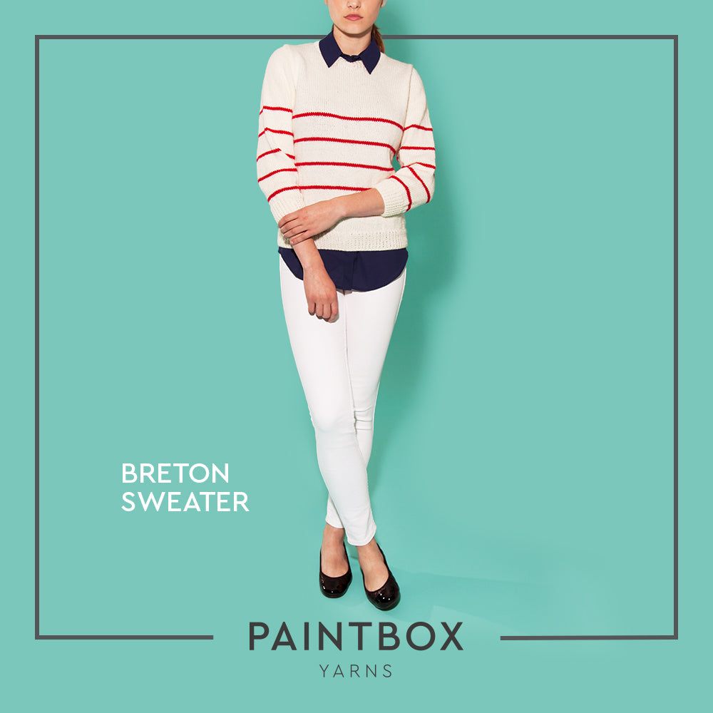 Paintbox Yarns Breton Jumper Knitting Pattern