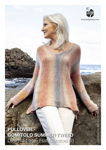 Lana Grossa 11 Pullover Jumper Knitting Pattern