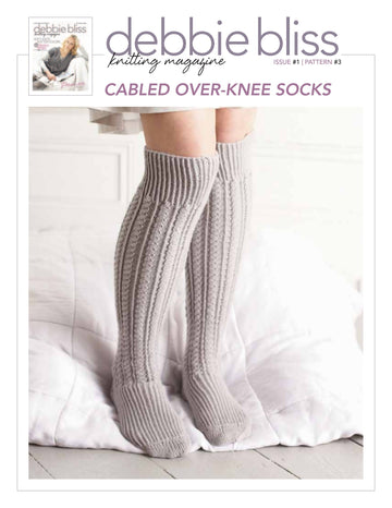 Debbie Bliss Over-Knee Cabled Socks PDF