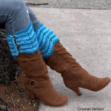 Knit And Crochet Boot Toppers Pattern