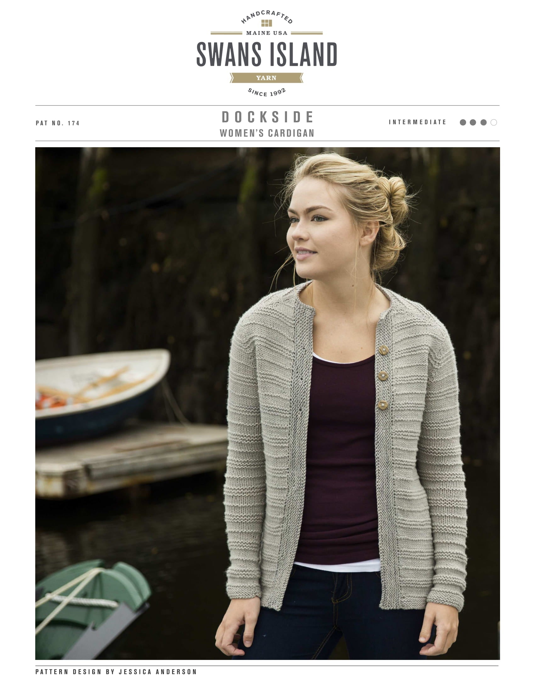 Swans Island Dockside Cardigan Knitting Pattern