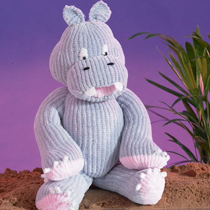 James C. Brett Hippo Toy Knitting Pattern