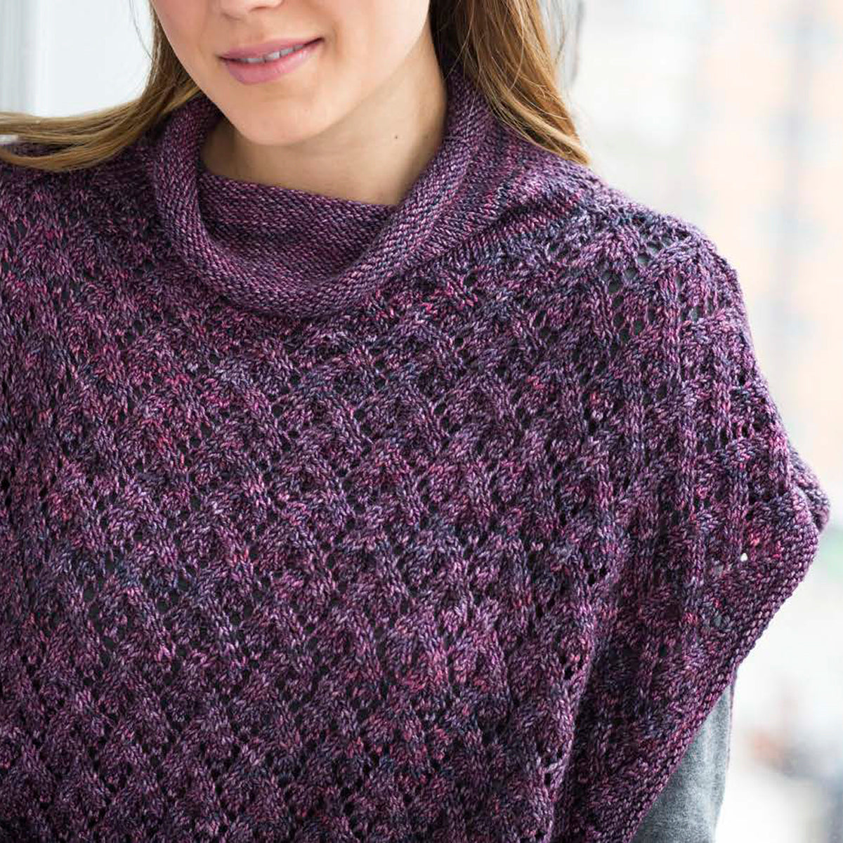 Malabrigo Pansy Cape Knitting Pattern