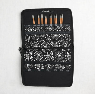 ChiaoGoo Spin 5" Tip Interchangeable Bamboo Knitting Needle Set - Small US 2 - US 8