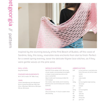 SweetGeorgia Budelli Wrap Knitting Pattern